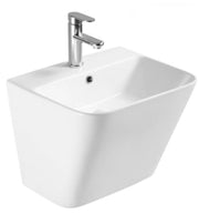 Wall Hung Wash Basin c/w Fixing Bolts - White