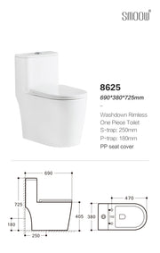 SANIRA WC Complete Set (S-250mm) - White