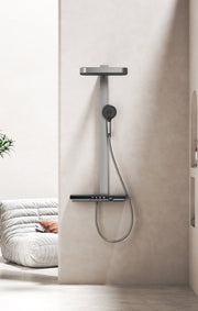 Exposed Shower Bar Set - Grey