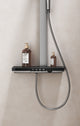 Exposed Shower Bar Set - Matt Black