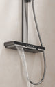 Exposed Shower Bar Set - Matt Black