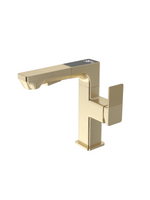 Intelligent Digital Pull-Out Wash Basin Mixer - Matt Gold