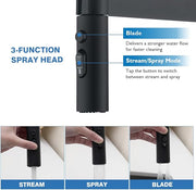 Pillar Sink Mixer - Black