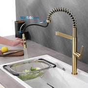 Pillar Sink Mixer - Matte Gold