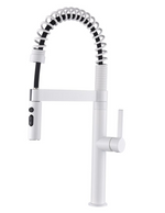 Pillar Sink Mixer - White