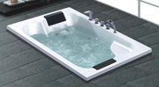 Built-In Massage Bath Tub - White