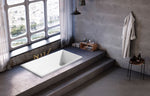 Built In Long Bath W/O Panel - White