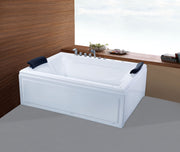 Free Standing Bathtub c/w Waste - White