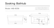 Free Standing Bathtub - White