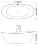 Free Standing Bathtub - White