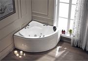 Corner Massage Bath Tub - White