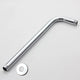 500mm Round Horizontal Shower Arm c/w Flange - Chrome