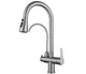 Pillar Sink Mixer c/w Filter Tap - Satin