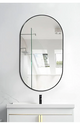 5mm Mirror c/w Aluminium Frame - Black