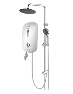 Alpha Instant Water Heater S18e c/w Rain Shower - Ivory White